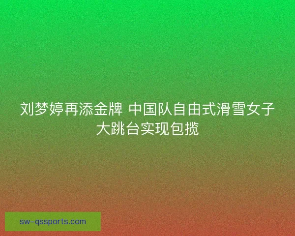 刘梦婷再添金牌 中国队自由式滑雪女子大跳台实现包揽